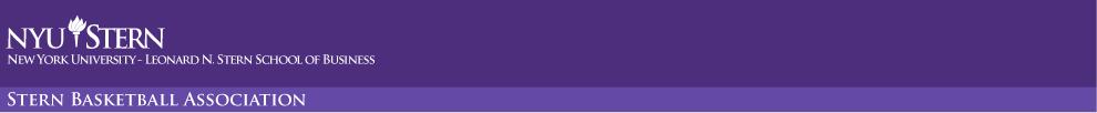 Stern Basketball Association (SBA) | NYU Stern School of Business